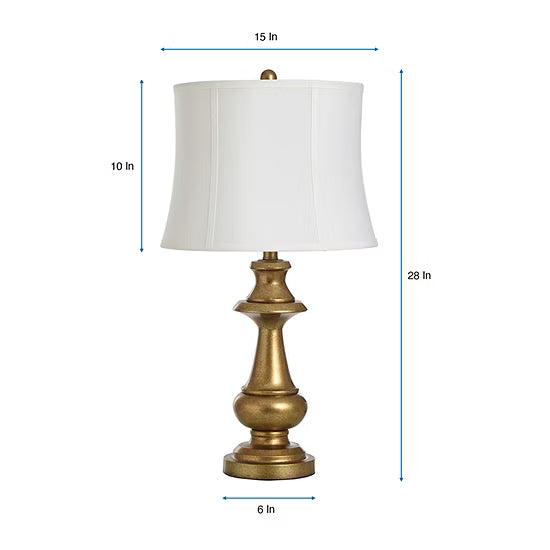 Stylecraft 28" Premier Gold Metal Table Lamp