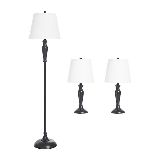 Stylecraft Traditional Elegance Ii 3-pc. Lamp Set